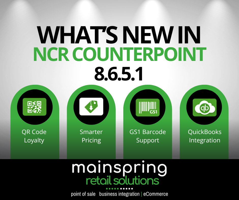 NCR Counterpoint 8.6.5.1 New Features and Benefits NCR Counterpoint 8.6.5.1 New Features and Benefits